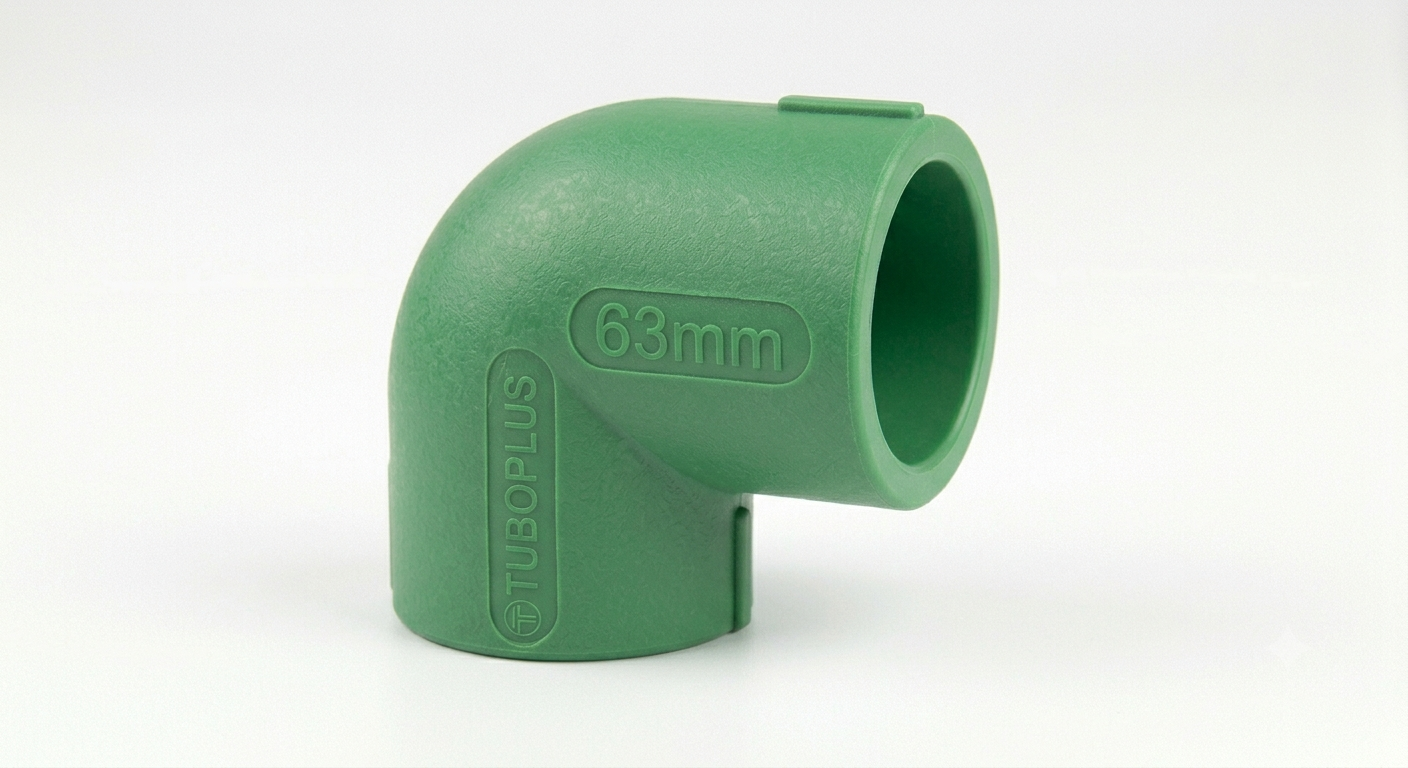 CODO DE 63MM X 90º TUBO PLUS